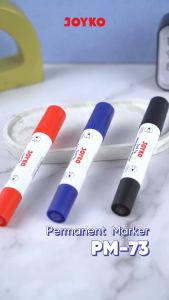 Permanent Marker Spidol Permanen Dual Tip Joyko PM-73