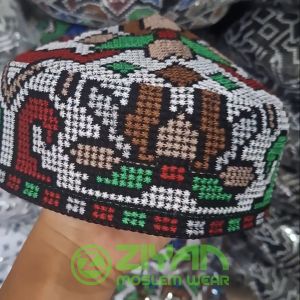 Peci Pakistan Warna Full Bordir Premium Dewasa Motif Bunga