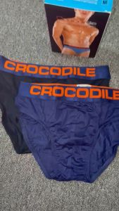 Celana Dalam Pria Briefs Crocodile 521-275 Isi-2 Pinggang Motif Spandeks