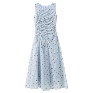 Summer Polka Dot Slimming Sleeveless Dress