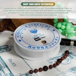 Elastic Thread Senar Elastis Senar Manik Manik Benang Buatan Tangan Senar Perhiasan Senar Nilon Butik Aksesoris Jepang 0.4mm~1.0mm