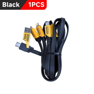 1PCS 2PCS 2 IN 3 USB-A USB-C Fast Charge Cable With Type-C/ Micro / L Ports Data Cable For iPhone Pro Max Xiaomi Samsung Adapter