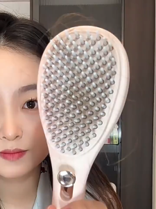 Self-Cleaning Retractable Hair Brush - Scalp Massage Anti-Static Comb for Smooth Tangle-Free Hair