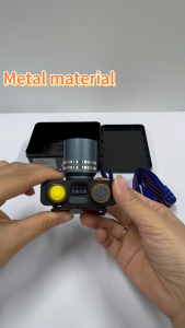 Keria Super Bright Head lamp Flashlight with Warm white light,Rechargeable LED Headlamp High Lumens,IPX6 Waterproof Zoomable Headlight for Hiking Hunting Camping Adult Hardhat/Helmet Light