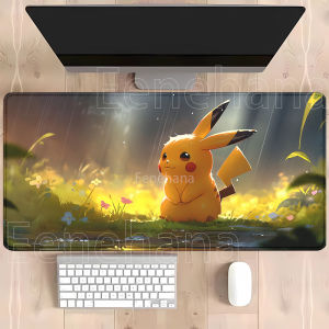 Potdemiel | Pokemon Pikachu Mouse Pad HD printing XXL Mousepad Lockedge Large Gaming Office accessories PC Computer Gamer Keyboard Desk Mat