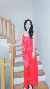 đồ bộ mặc nhà phi lụa wannabe bộ dài bds05 tầng bèo quý phái nhẹ nhàng