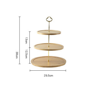 Multifunctional Bamboo and Wood Display Rack