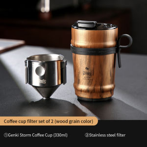 Bincoo Du Lịch Inox Tumbler xách tay cốc cà phê cốc giữ nhiệt cawan chai Bình đựng nước chân không