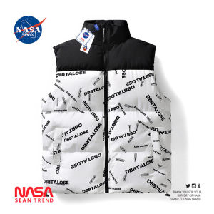 Wassup Panda Mens Casual Oversized down Vest Autumn Winter Loose Fit Bread Coat Style Zipper Closure Polyester Fiber Jacket