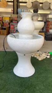 {A1043}อ่างน้ำล้น อ่างน้ำผุดทำจากดินเผา ปั๊มน้ำฟรีในตัว ร้านเรารับประกันสินค้า แตกเคลมให้ 100%