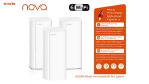 Tenda AX3000+ AX1500 EM/MX12 EM/MX3 Mesh Router WiFi 6 System Nova for 2.4GHz & 5GHz Band Wireless Network Whole Home Long Cover