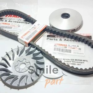 PAKET CVT Vbelt vanbelt yamaha mio soul new sporty smile fino karbu nuovo 5TL KIPAS RUMAH ROLLER SET