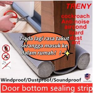 TRENY Door Twin Draft Guard Stopper Sound Proof Reduce Noise Door Bottom Sealing Weather Strip mosquito door access door