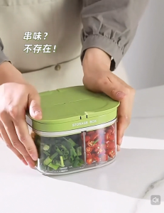 Food Storage Containers With Lids Airtight Fridge Fresh-Keeping Container Fruit Storage Container Onion Ginger Garlic