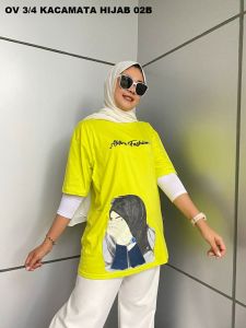kaos lengan pendek aldira terbaru / kaos pendek 3/4 baju wanita atasan wanita oblong terbaru