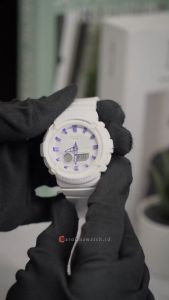 Jam Tangan Wanita Casio Baby-G BGA-280DN-7A Silver Dial White Resin Band