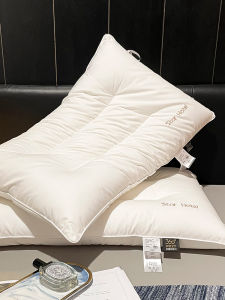 Pure Cotton Pillow for Men Sleep Aid Hotel Quality Rectangular Shape Single Person Dormitory Style Fiber Filled Bedding