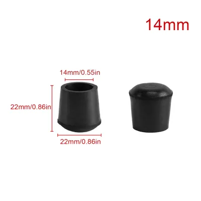 4-24pcs Round Rubber Chair Leg Pads Anti-Slip Furniture Floor Protector Caps PVC Silent Table Foot Cover 6/7.5/9/10/12/14-32mm