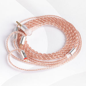 KBEAR Earphone Upgrade Cable 4N 4 Core Oxygen-free Copper HiFi Sound Earbuds Replace Wire With MMCX/2Pin/QDC/TFZ Connector 3.5mm Detachable Headphone Cables For BLON BL03 Moondrop KZ ZSN Pro CCA TRN Xuanwu MT1 Pro WANER