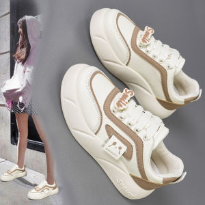 Plus Size Womens Shoes Size 4142 Sneaker Soft Bottom White Shoes Womens Spring and Autumn Best-Selling Leather Surface Lightweight Platform Muffin Sneakers
