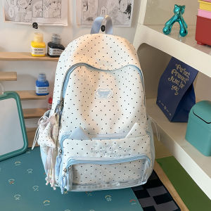 QIANRENSHI | Student Backpack Simple Design Cat Pattern