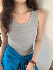 Yellow Pure Cotton Workwear Strap Vest Womens Outerwear Summer New Style Beautiful No Chest Pad Base Layer Inner Wear Top