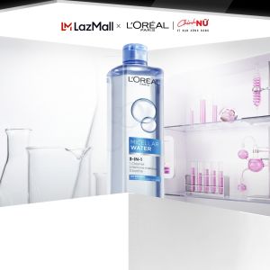 Nước tẩy trang tươi mát LOreal Paris Micellar Water 400ml (xanh dương nhạt)