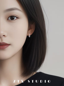 ZTX Simple Daily Waterdrop Shaped Ear Cuff No Piercing Womens Elegant High End Mosquito Coil Dish Ear Studs Versatile Earrings