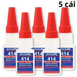 LOOLIFL | 414 Keo Dán Tức Thì Trong Suốt Siêu Keo Khô Nhanh Chống Thấm Nước Đa Năng Độ Bám Dính Mạnh Cho Nhựa Cao Su Kim Loại