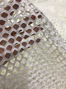 Vải ren lưới màu trắng kem co giãn mềm đẹp sang (khổ 1m8)may đầm váy áo kiểu thời trang