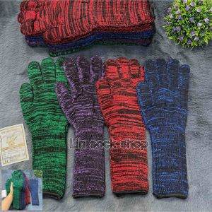 ถุงมือผ้ายาว คละสีสดใส 1แพ็ค 12คู่ ✅ผ้าหนา ยืด ใส่สบายจ้า งานไทย คุณภาพดี ราคาถูกจ้า