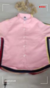 kemeja anak laki laki warna peach usia 1-8 tahun  terbaru berbahan katun hem murah berkualitas