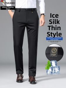 TUCANO | Cool Lightweight Business Casual Pants Straight Leg Easy-care Summer Pants