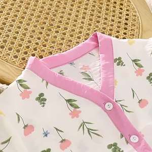 💘พร้อมส่งจากไทยBKK เซ็ตชุดนอนเด็ก เสื้อแขน3ส่วน + กางเกงขายาวลายการ์ตูนสุดน่ารัก ผ้าฝ้าย นิ่ม ระบายอากาศ Size 80 -140 cm.