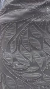 Luxury White African Lace Fabric with 3D Flower Embroidery High-Quality French Tulle Sequins for Nigerian Wedding Bridal Groom