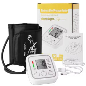 Portable Digital Upper Arm Blood Pressure Monitor Measurement Tool Blood Pressure Monitor Meter Tonometer Sphygmomanometer