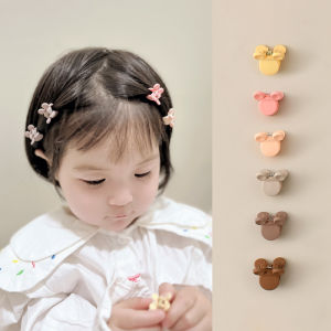 24 Pieces ~ Mini Cartoon Flowers Bear Baby Hairpin Headdress Bang Clip Kids Small Jaw Clip Hair Accessory Clips