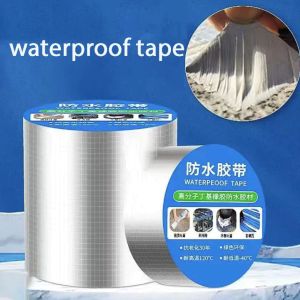 Leak Repair Aluminum Foil Tape Butyl Waterproof Tape Anti Leaking Strong Tape Wall Crack Waterproof Super Fix Repair Tape Home Renovation Tools 强力防水补漏胶带