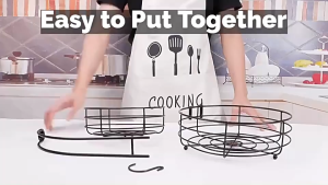 Rổ để trái cây hai tầng kèm móc treo chuối – tiện lợi sang trọng