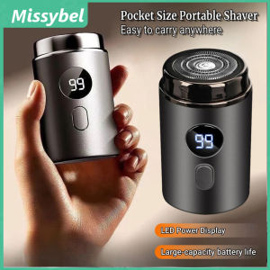 Electric Mini Shaver Rechargeable Type-C Charging Car Washable Portable Travel Compact Rechargeable Shaver LED Digital Display Dual Use Shaver for Men and Women Home Use Shaver