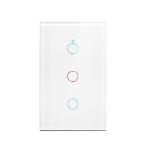 Tuya WiFi Smart Light Switch Neutral Wire Required Wall Touch Switch US Smart Life Work with Alexa Google Home 1/2/3/4 Gang