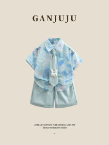 BOGUXIONG | Boys Vacation Style Floral Shirt Shorts Set Summer Stylish