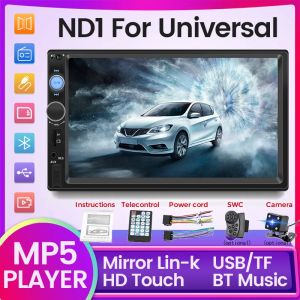 2 Din 7" Car Radio Multimedia MP5 Player 2DIN HD Touch Screen Auto Audio Stereo Support Bluetooth USB TF FM Camera SWC Autoradio