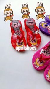 SANDAL ANAK WEDGES LABUBU BUNGKUS TINGGI 3 CM SENDAL WEDGES ANAK PEREMPUAN LABUBU 26-35