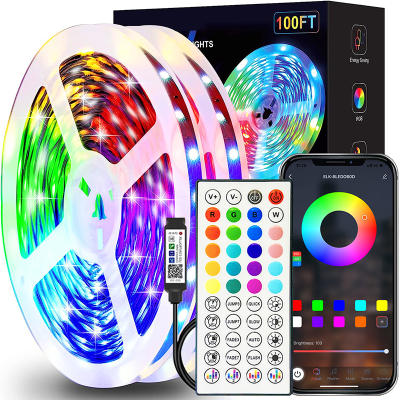 RGB Led Strip Lights 1M-40M  Led Room Light with APP Control Flexible Ribbon Luces Led Tape for Room