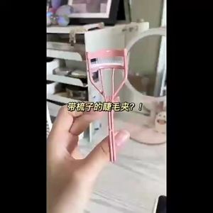 MAGEFY Pink Penjepit Bulu Mata Sisir Genggam Long Lasting Metal Eyelash Curler Clip Big Eye Cosmetic Tools Women Accessories1305