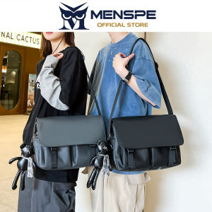 MENSPE Mens Bag Shoulder Messenger Bag Waterproof Sling Crossbody Bag Business Bag Multi-Layer Pocket Business Cashier Bag