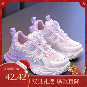 รองเท้าวิ่งเด็กผู้หญิง ทรงหัวมน ระบายอากาศได้ดี ส้นแบน ยางกันลื่น ทรงหัวมน รองเท้าสำหรับเด็กตัวเล็ก