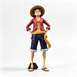 Bandai | In Stock 26cm One Piece Anime Figure Confident Smiley Luffy Changing Action Figurine Doll PVC Model Toys Collection Gifts