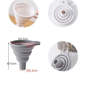 CORONG SILIKON LIPAT SERBAGUNA MINYAK AIR PORTABLECORONG MINICORONG KARET MINI FUNNEL